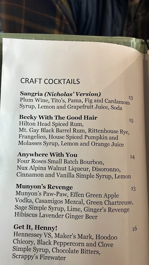 Menu_CAMP Modern American Eatery_Greenville, SC_image_old_1