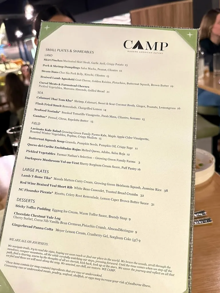 Menu_CAMP Modern American Eatery_Greenville, SC_image_old_3