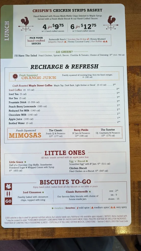 Menu_Maple Street Biscuit Company_Simpsonville, SC_image_old_3
