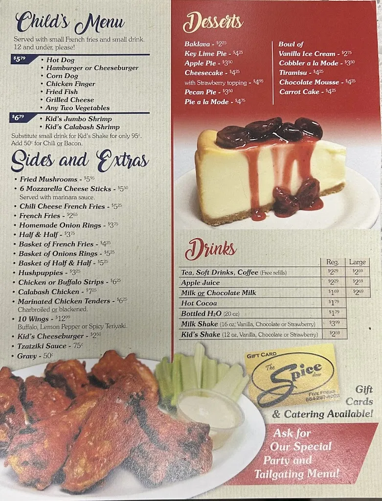 Menu_Spice Diner_Simpsonville, SC_image_old_2