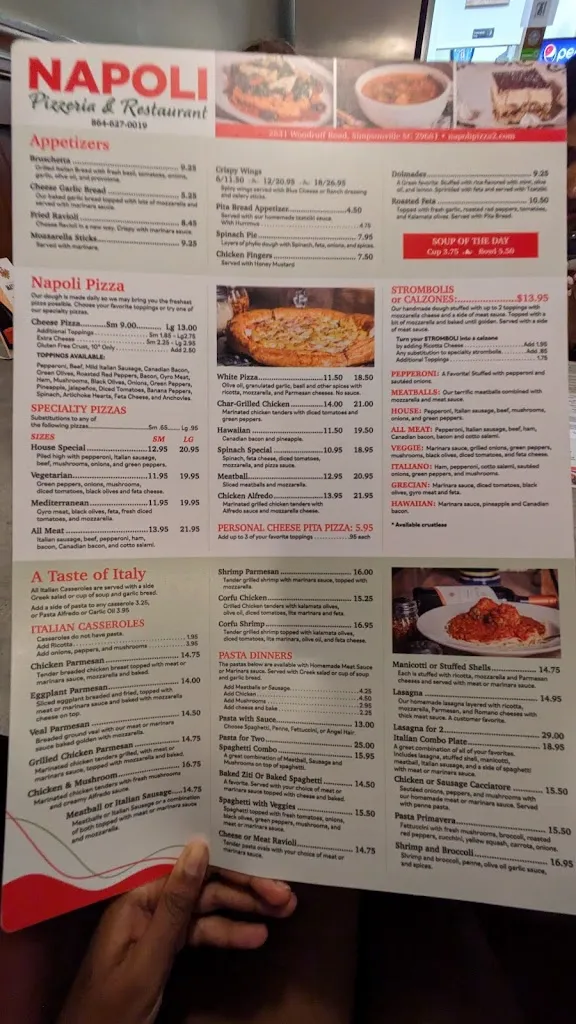 Mia Suresh_Napoli Pizzeria_Simpsonville, SC_review