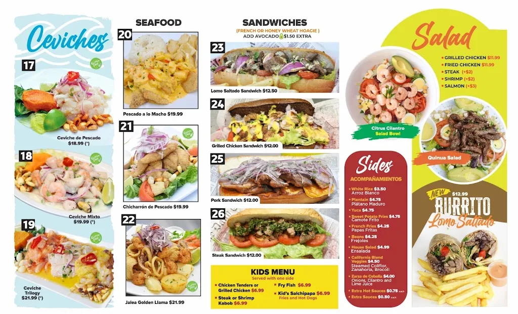 Menu_Golden Llama Peruvian Rotisserie & Grill_Simpsonville, SC_image_old_2