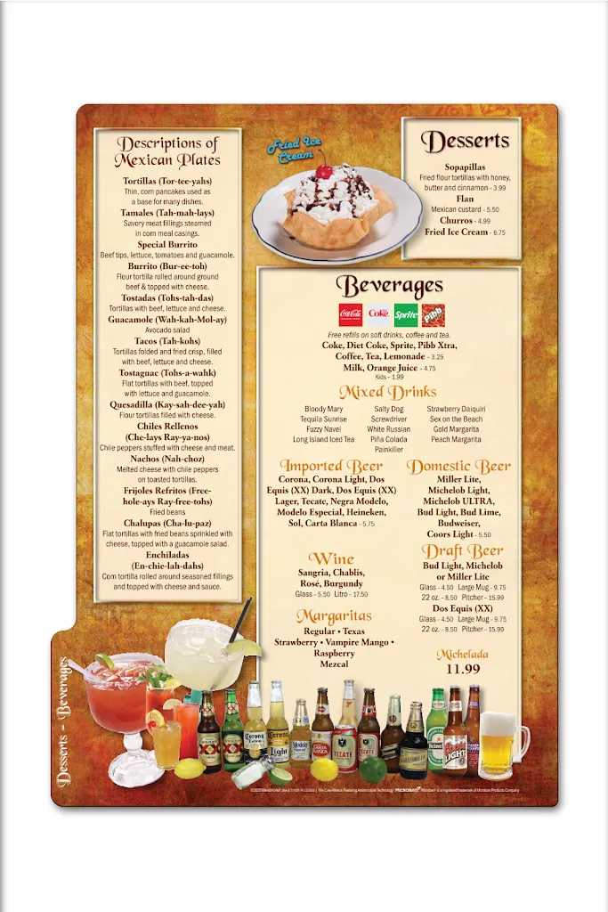 Menu_El Jalisco Mexican Restaurant_Simpsonville, SC_image_old_1