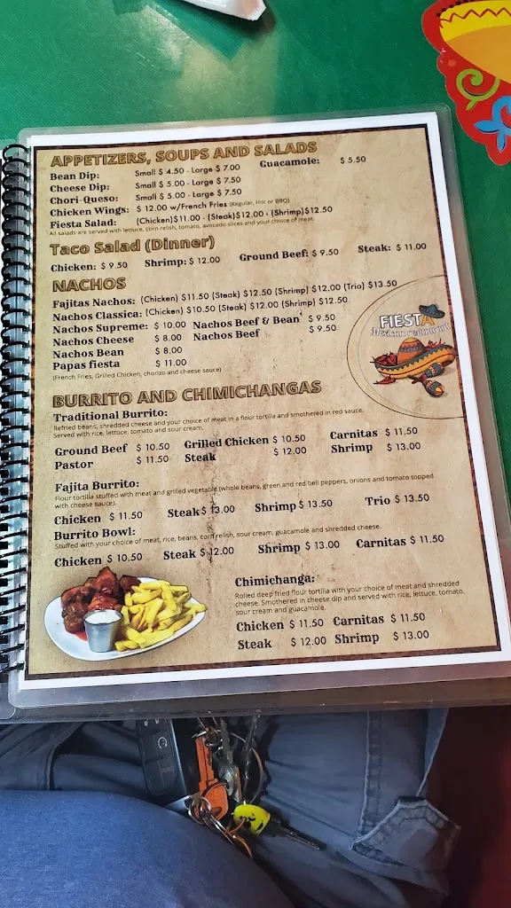 Menu_Fiesta Mexican Restaurant_Johnston, SC_image_old_2