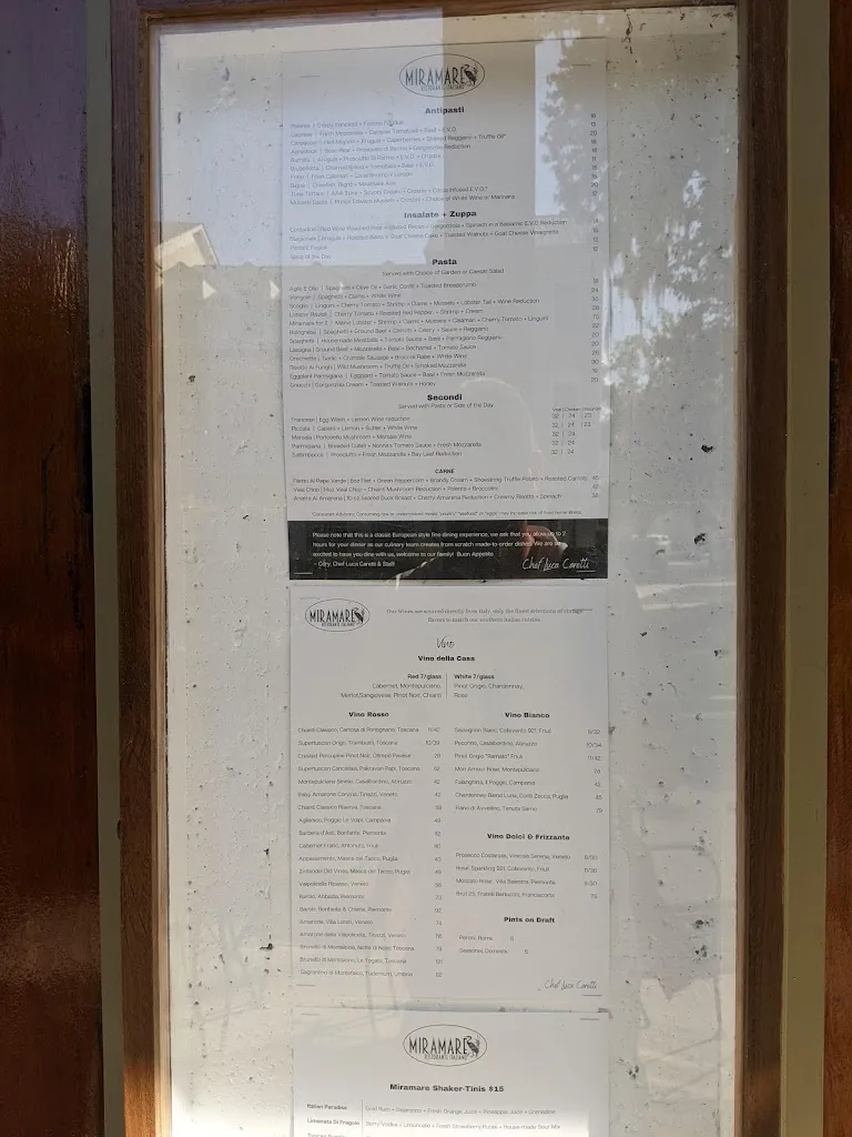 Menu_Miramare Italiano_Beaufort, SC_image_old_3