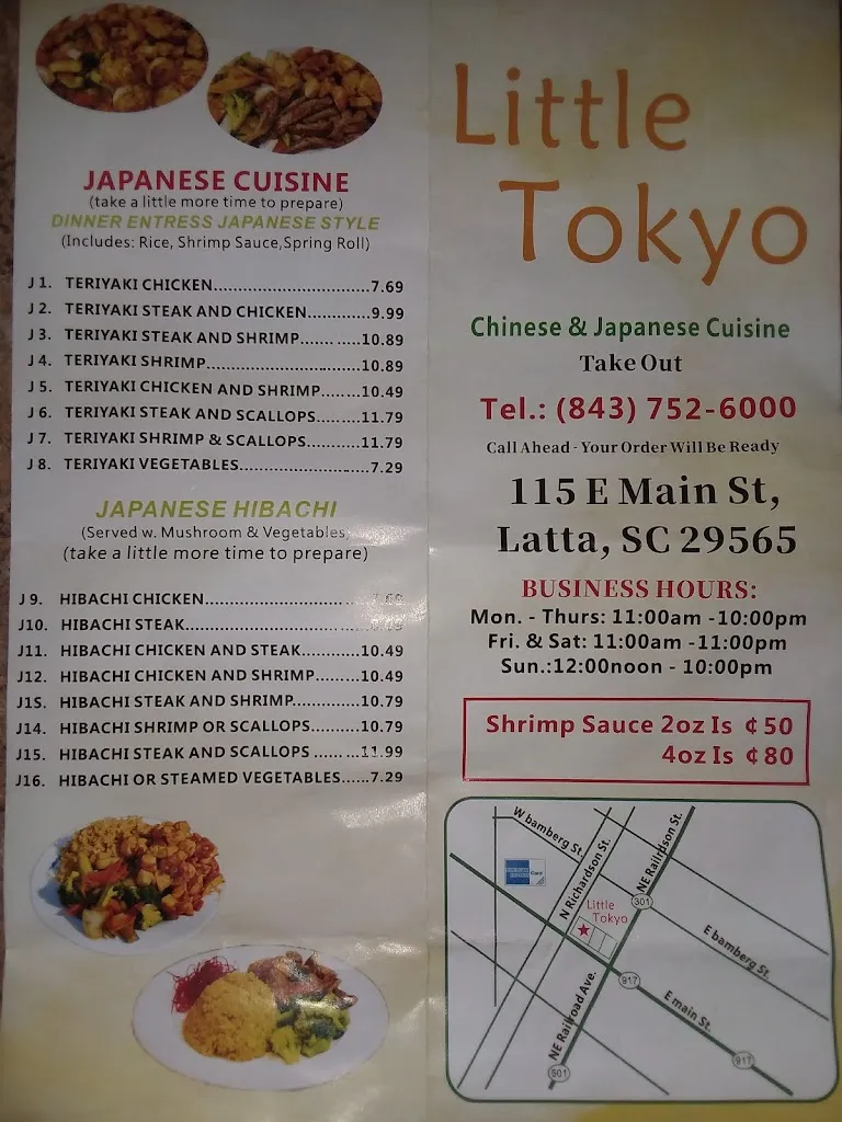 Menu_Little Tokyo_Latta, SC_image_old_1