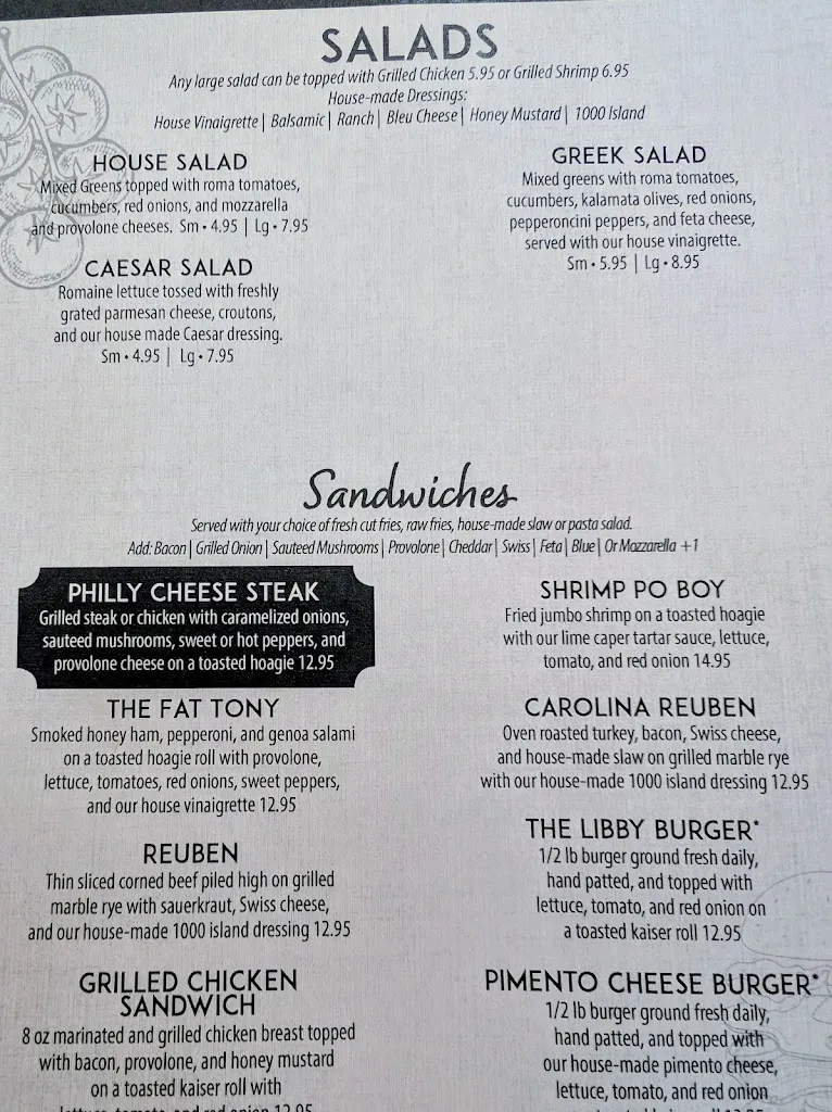 Menu_Libby's_Lexington, SC_image_old_1