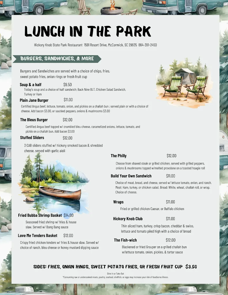 Menu_Hickory Knob Restaurant_McCormick, SC_image_old_1