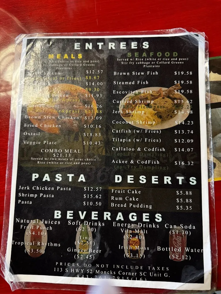 Menu_Caribbean delight_Moncks Corner, SC_image_old_1
