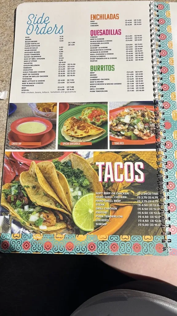 Menu_Cinco de Mayo Mexican Cuisine_636 Rembert C Dennis Blvd, Moncks_image_old_2