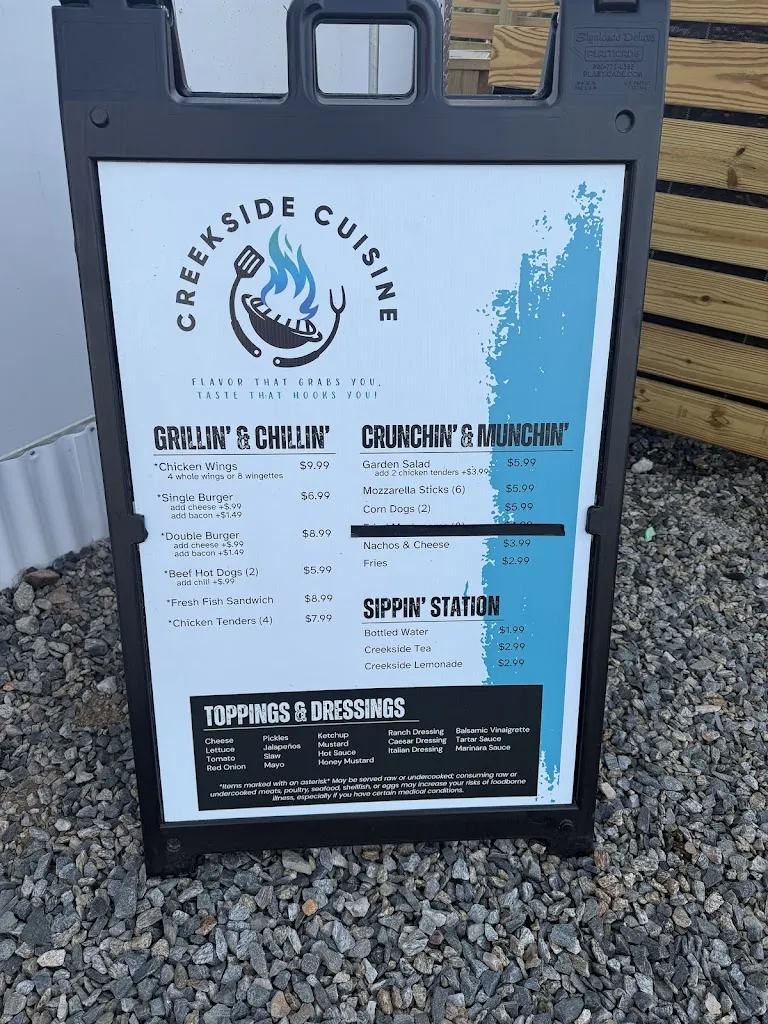 Menu_Creekside Cuisine_Winnsboro, SC_image_old_2