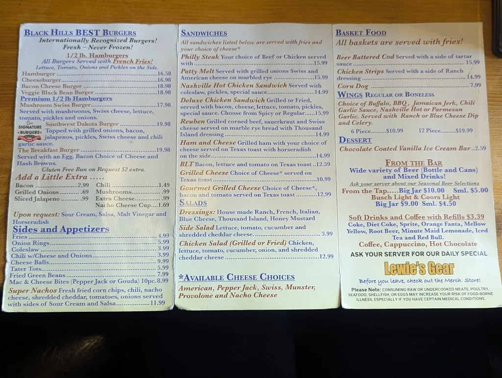 Menu_Lewie's Burgers & Brews_Lead, SD_image_old_2