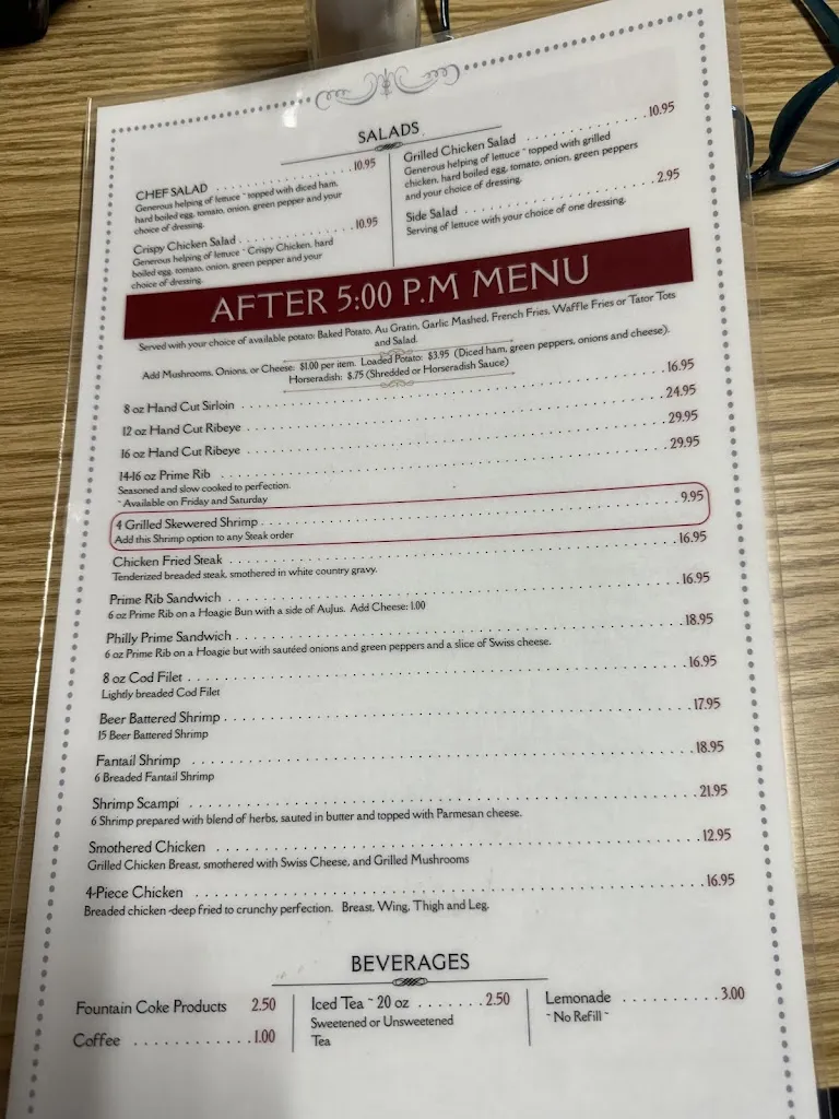 Menu_Willow Creek Steakhouse_Highmore, SD_image_old_2