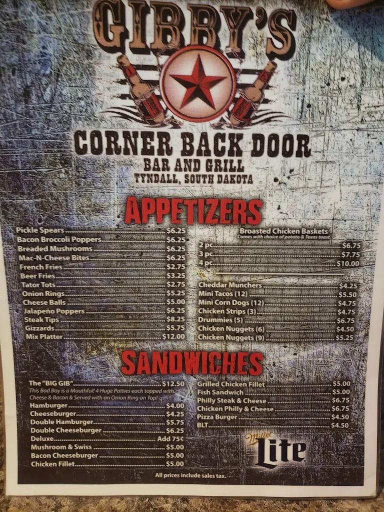 Menu_Corner Bar_Tyndall, SD_image_old_1