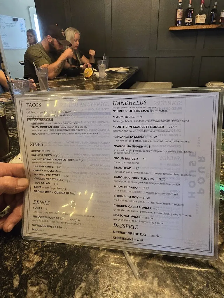 Menu_The Pour House Restaurant_Crossville, TN_image_old_3