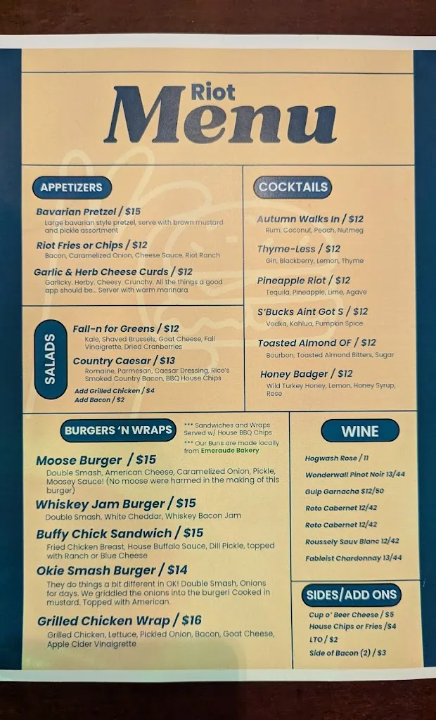 Menu_Hillside Hangout_Mt. Juliet, TN_image_old_2