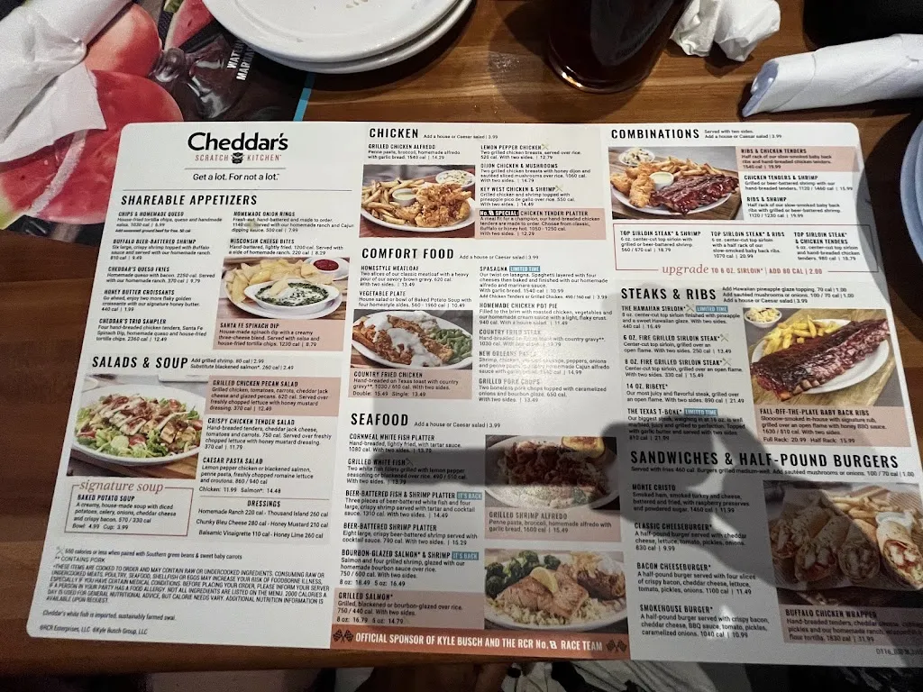 Menu_Cheddar's Scratch Kitchen_Mt. Juliet, TN_image_old_1