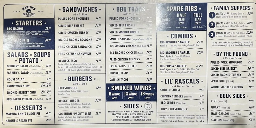 Menu_Martin's Bar-B-Que Joint_Mt. Juliet, TN_image_old_1