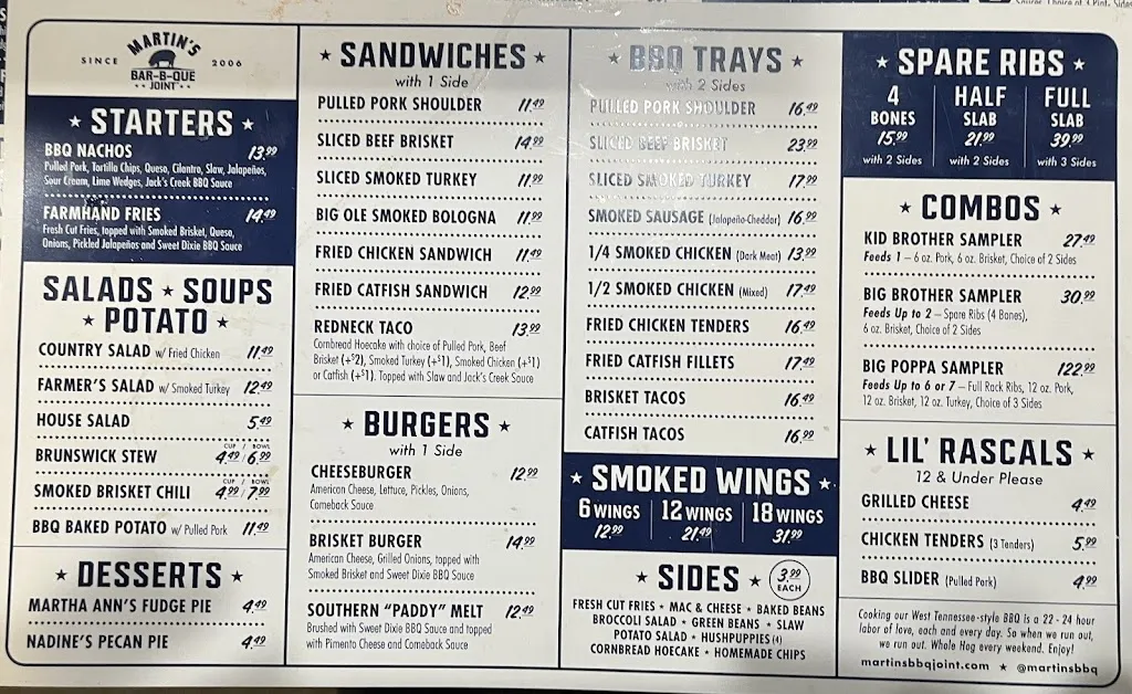 Menu_Martin's Bar-B-Que Joint_Mt. Juliet, TN_image_old_2