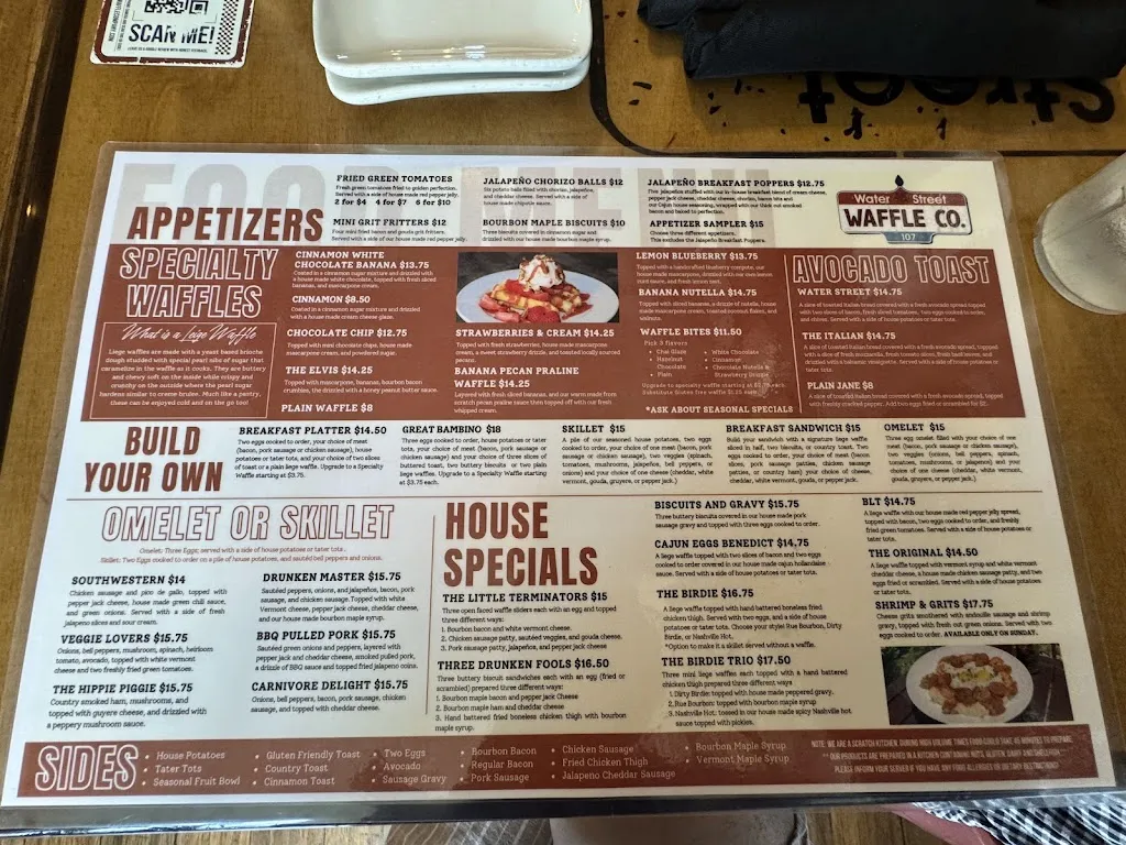Menu_Water Street Waffle Co_Belton, TX_image_old_1