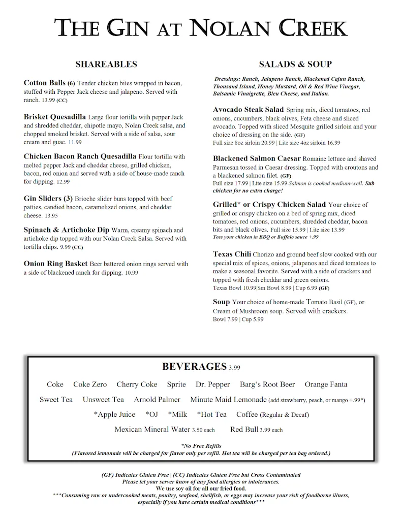 Menu_The Gin at Nolan Creek_Belton, TX_image_old_3