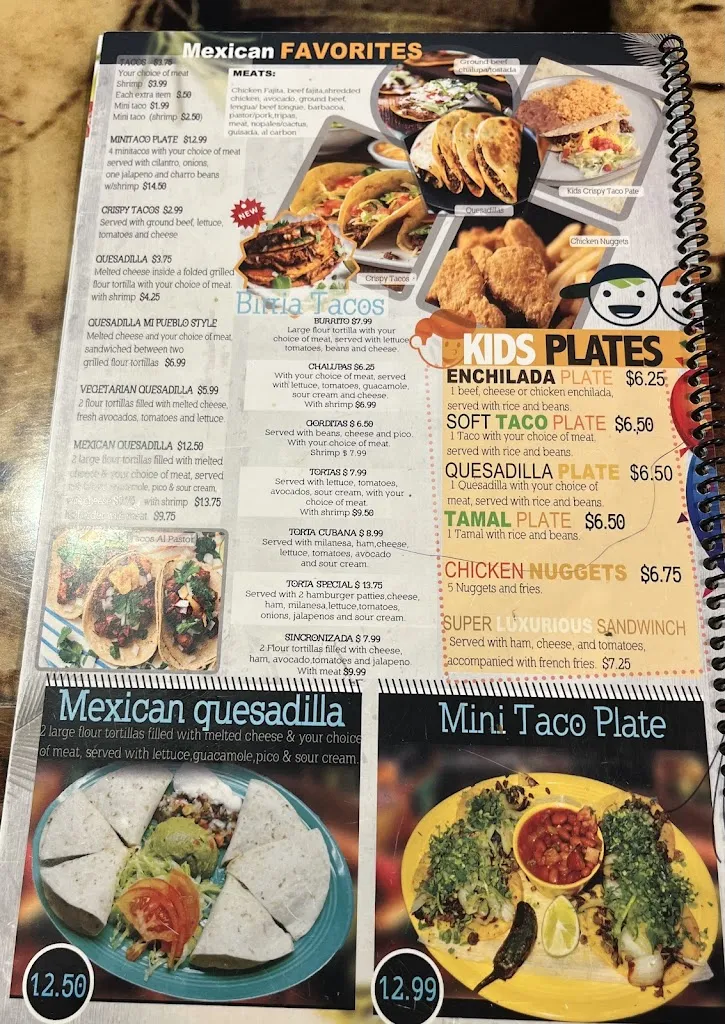 Menu_Mi Pueblo Restaurant_Belton, TX_image_old_1