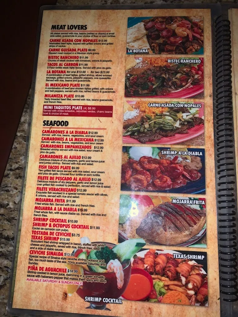 Menu_El Mexicano Grill and Bar_Belton, TX_image_old_1