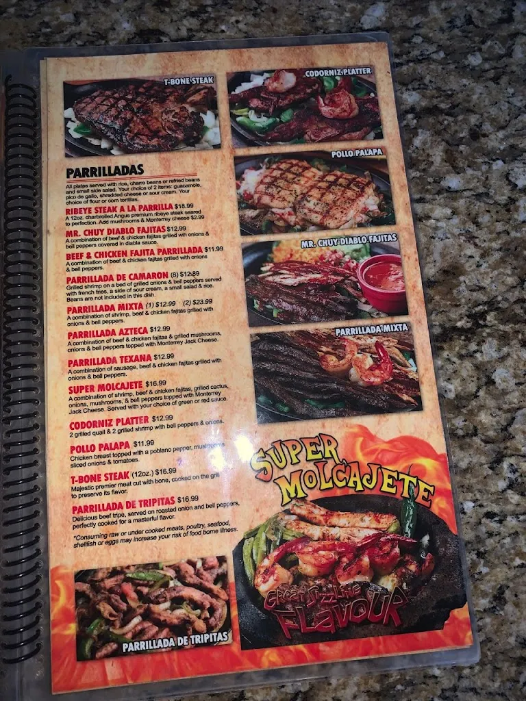 Menu_El Mexicano Grill and Bar_Belton, TX_image_old_3