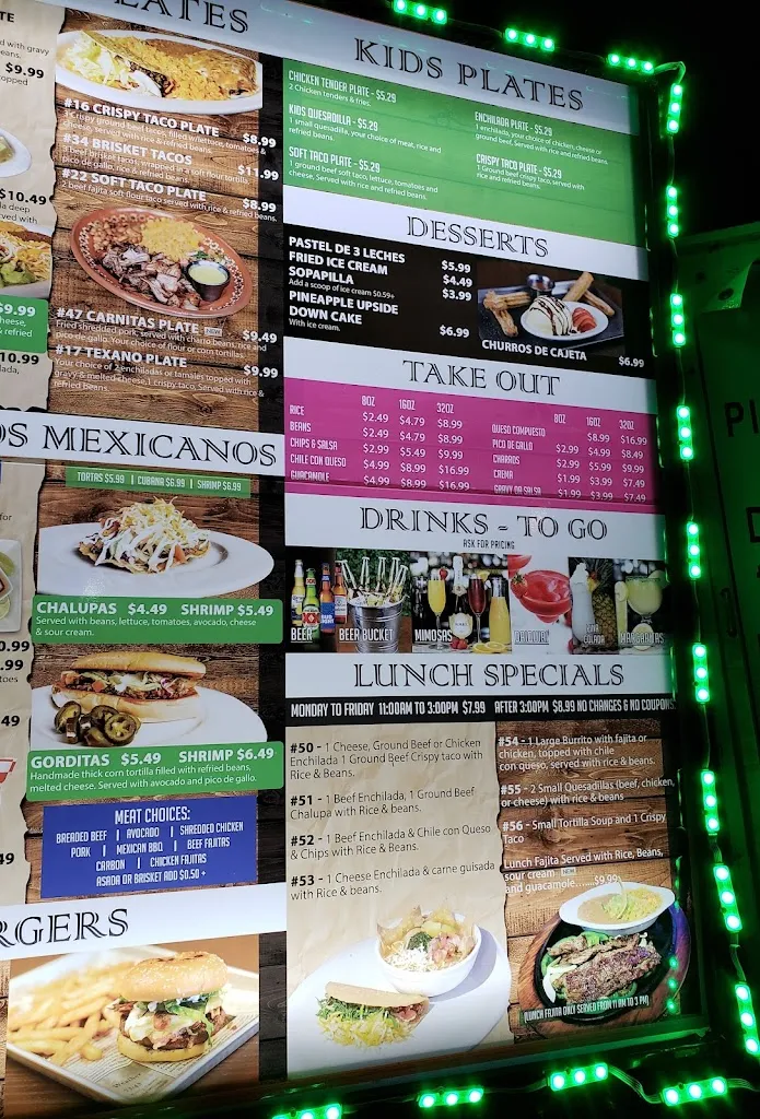 Menu_Sol De Jalisco- N Main Street_Belton, TX_image_old_2