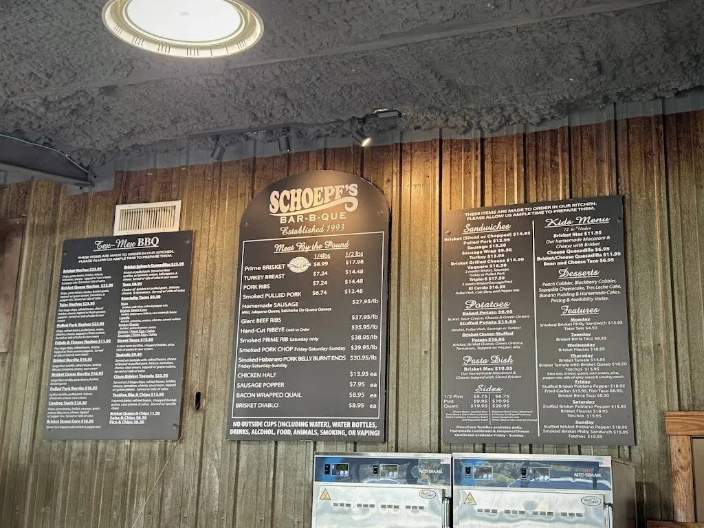 Menu_Schoepf's Bbq_Belton, TX_image_old_2