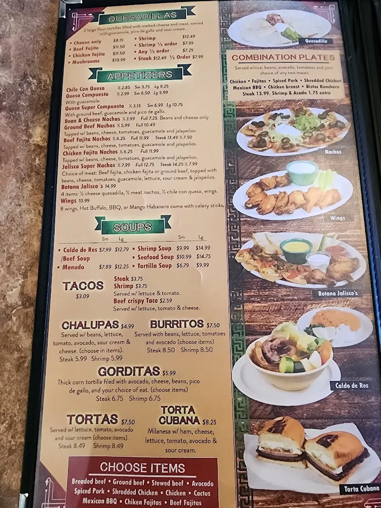 Menu_Jaliscos Mexican Restaurant_Belton, TX_image_old_1