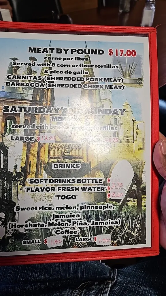 Menu_Taqueria Arandas_Borger, TX_image_old_3
