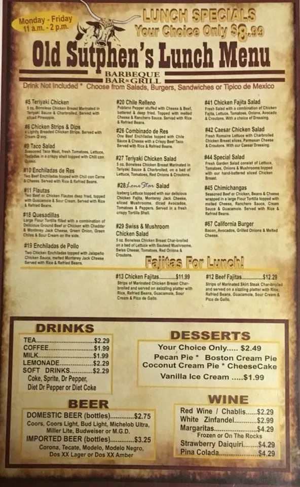 Menu_Sutphens BBQ Bar & Grill_Borger, TX_image_old_3