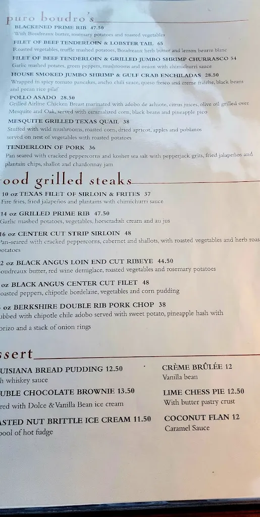 Menu_Boudro's on the Riverwalk_421 E Commerce St, San_image_old_2