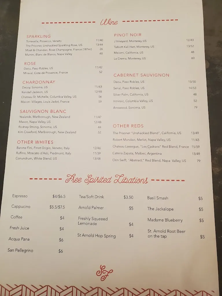 Menu_State Fare Kitchen & Bar_Houston, TX_image_old_2