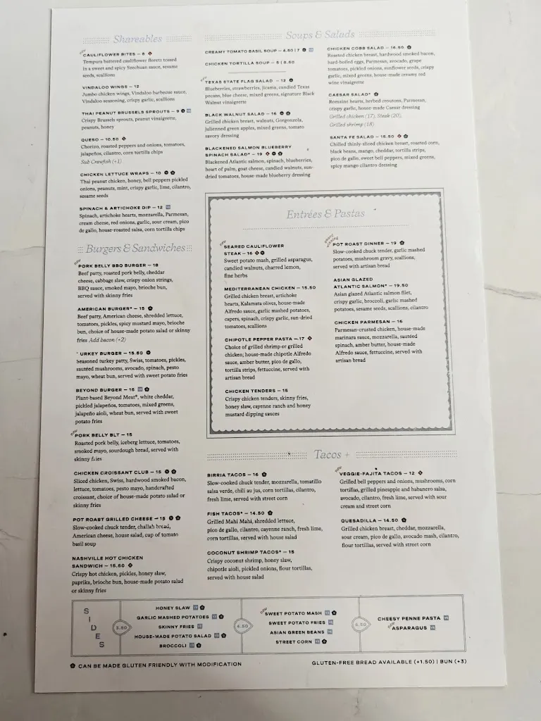 Menu_Black Walnut Kitchen & Bar - Cinco Ranch_Katy, TX_image_old_2