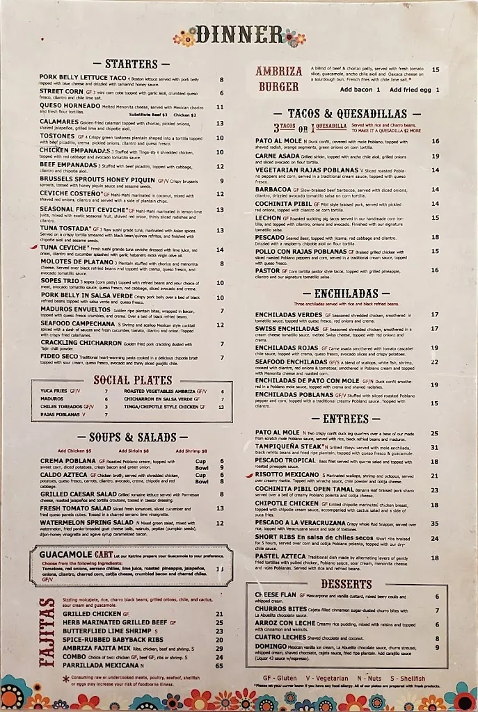Menu_Ambriza_Katy, TX_image_old_3