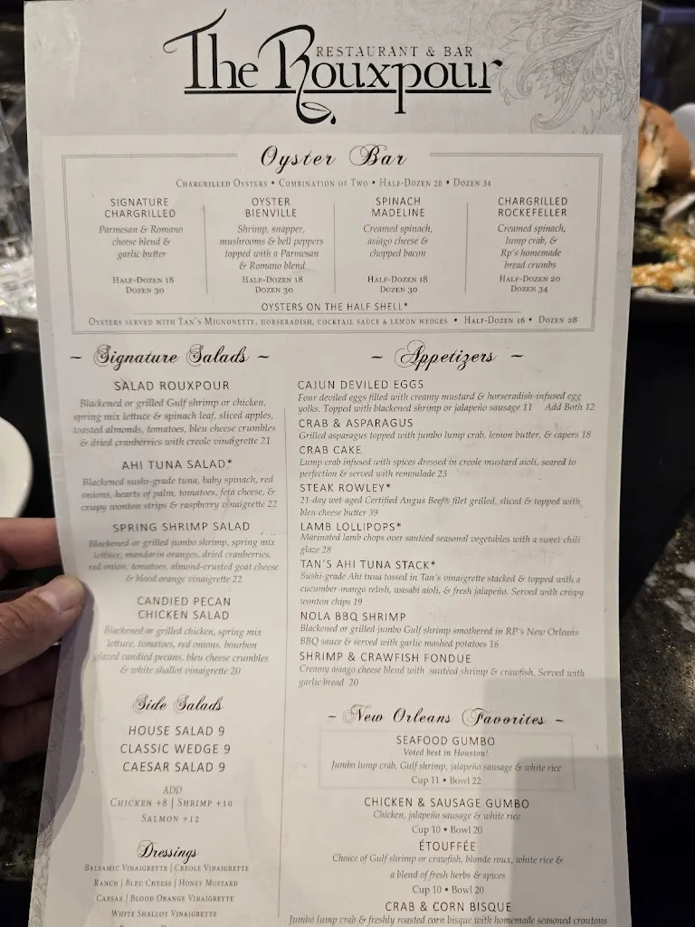 Menu_The Rouxpour_Katy, TX_image_old_1