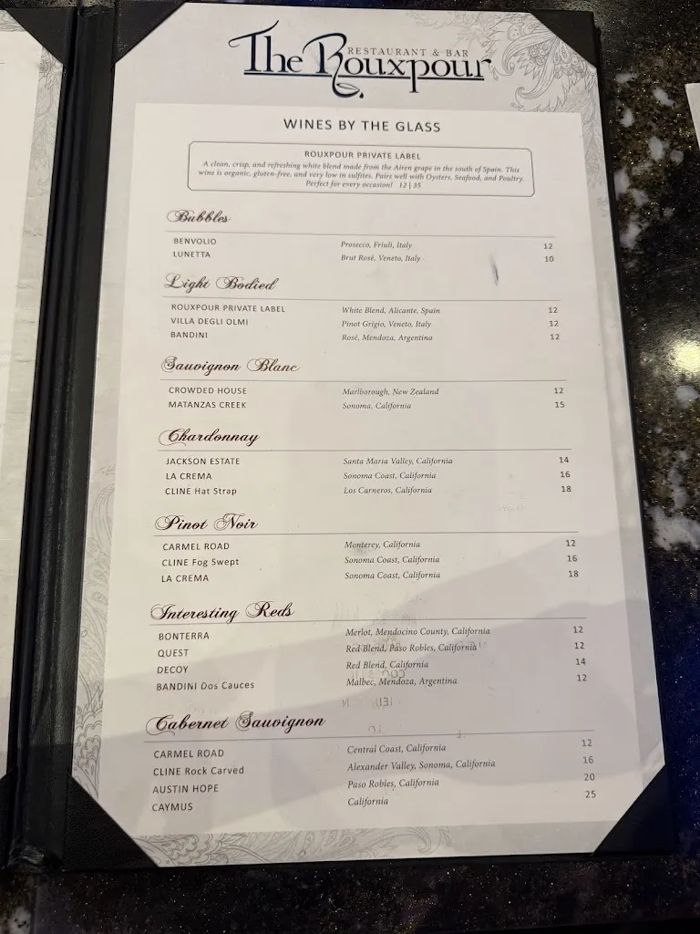 Menu_The Rouxpour_Katy, TX_image_old_3