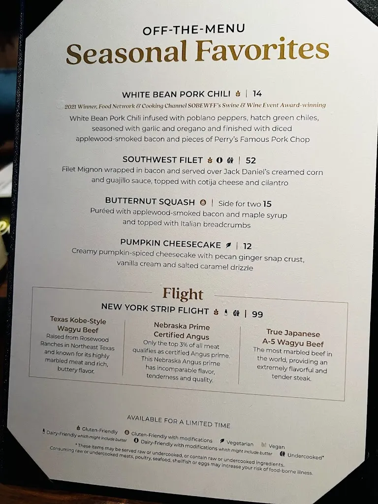 Menu_Perry's Steakhouse & Grille_Katy, TX_image_old_1