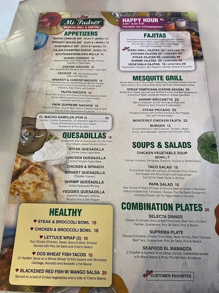 Menu_Mi Padres Mexican Grill & catering_Baton Rouge, LA_image_old_2