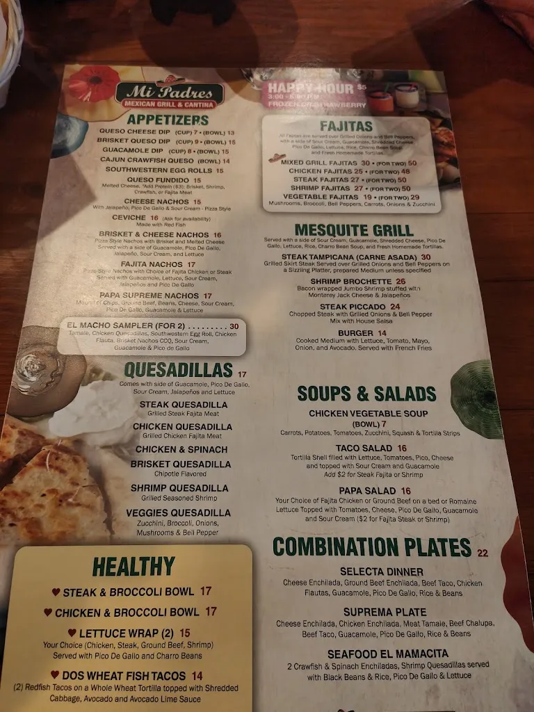 Menu_Mi Padres Mexican Grill & catering_Baton Rouge, LA_image_old_3