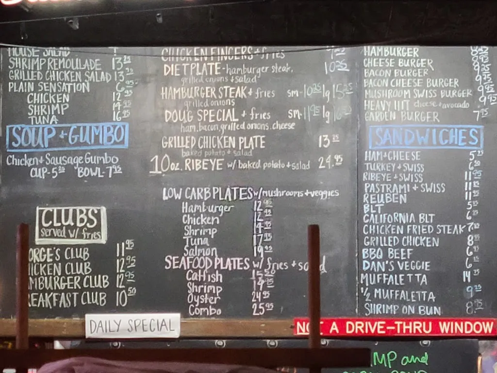 Menu_George's Southside_Baton Rouge, LA_image_old_2