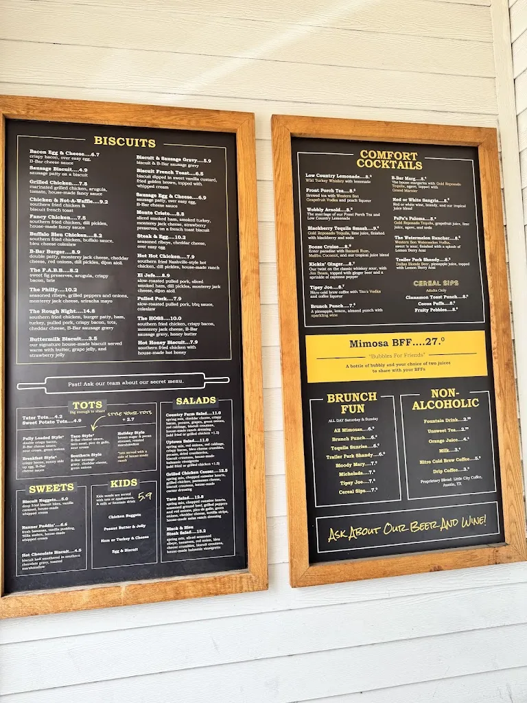Menu_The Biscuit Bar_Coppell, TX_image_old_1