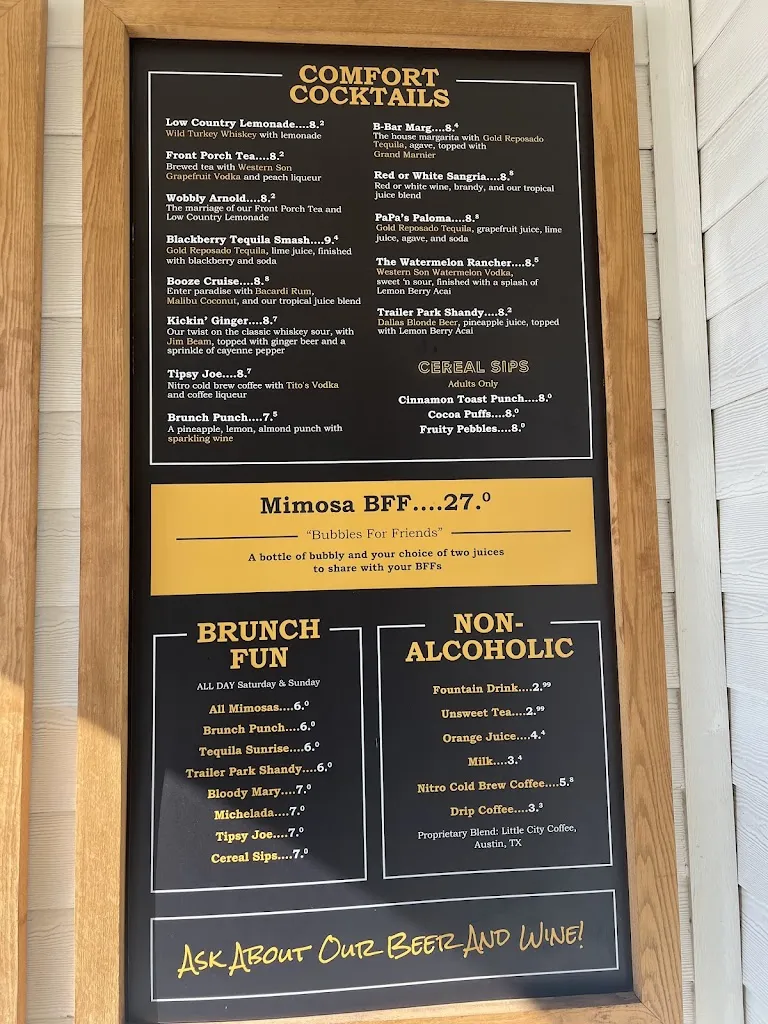 Menu_The Biscuit Bar_Coppell, TX_image_old_2