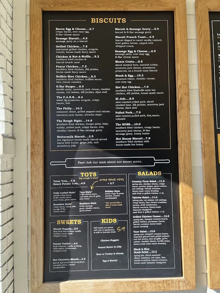 Menu_The Biscuit Bar_Coppell, TX_image_old_3