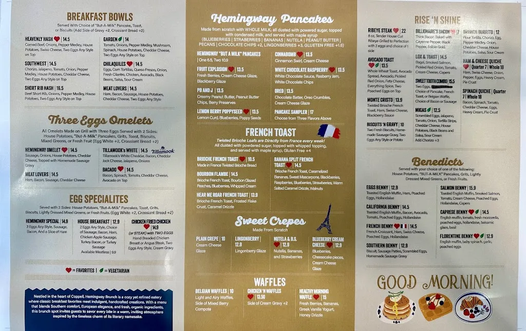 Menu_Hemingway Brunch_Coppell, TX_image_old_1