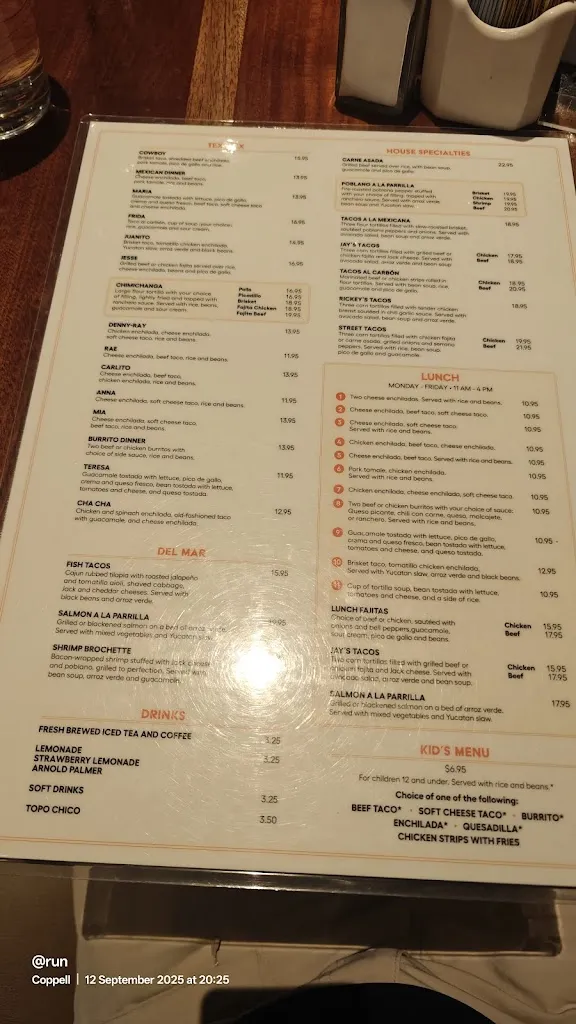 Menu_Anamia's Tex Mex_Coppell, TX_image_old_3