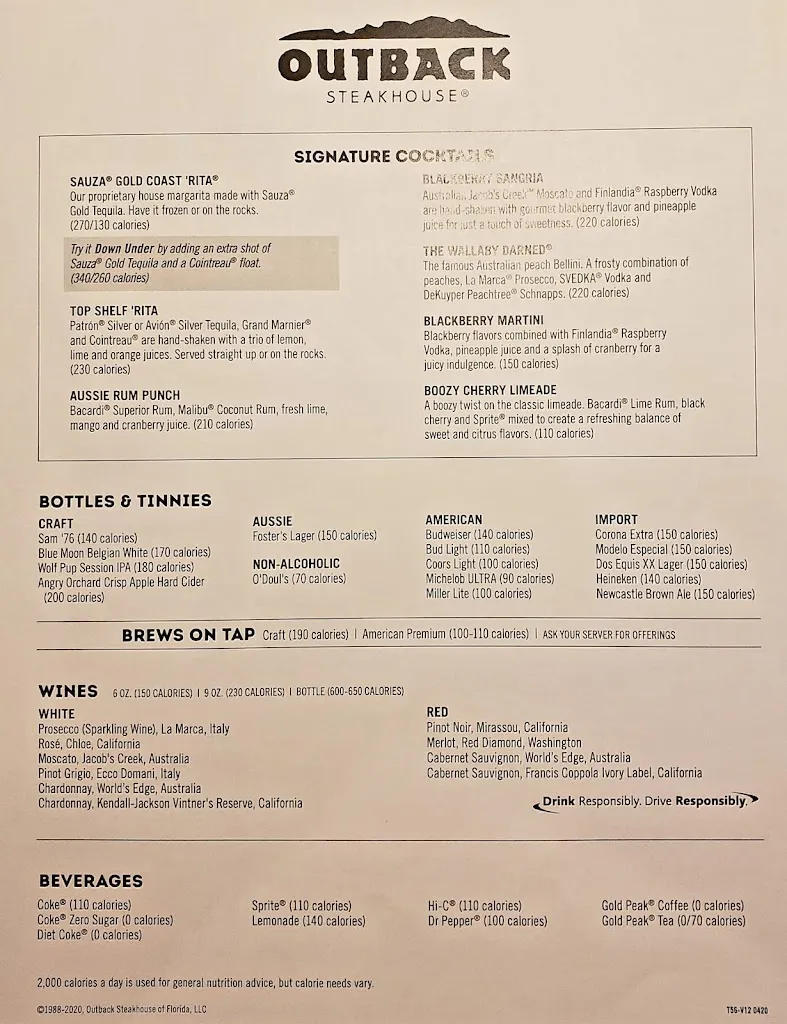Menu_Outback Steakhouse_DeSoto, TX_image_old_2
