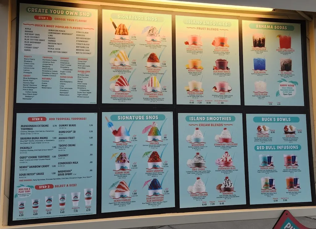 Menu_Bahama Buck's - Double Oak_Double Oak, TX_image_old_1